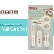 4 Pcs Set Baby Nail File Tools Safe Trimmer for Newborn Toddler Toes Fingernails