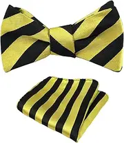 [AUSUAYA] Self-tied bow tie pocket square set, men's tuxedo self-tied bow tie with handkerchief for wedding party MS-B12