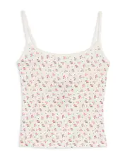 KatieJnyc Girls' Tween Marina Pointelle Cami - Big Kid