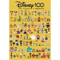 在飛比找蝦皮商城優惠-Tenyo 迪士尼100周年 可愛慶典 黃底 1000片 拼