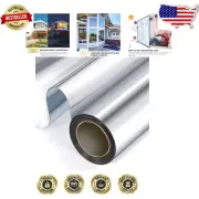 One Way Window Film - Silver UV Blocking & Heat Control Static Cling, 23.6x32...