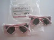 Pop Fizz Pink Heart Shaped Sunglasses Babe Lot 2 New