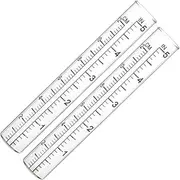 2 Pack Rain Gauge Replacement Glass Tube for Yard Rain Measure Gauge High Accuracy and Visibility