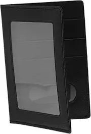 [Healvian] Travel Passport Holder with Clear Window Lightweight and Portable Passport Organizer Wallet for Convenient Travel Document Protection