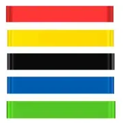 5Pcs Resistance Exercise Band for Fitness, Stretching, Strength Training