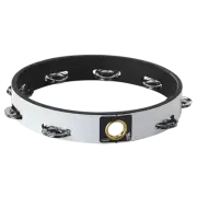 REMO HEADLESS TAMBOURINE - QUADURA® WHITE, 10"