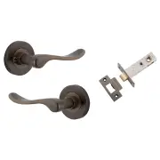 Stirling Lever Round Rose (Inbuilt Privacy)