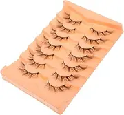 Mikinona Faux Eyelashes Wispy False Lashes for Fox Eye Makeup Lightweight and Comfortable for Daily and