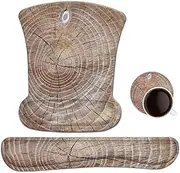 ToLuLu Keyboard Wrist Rest Mouse Pad Support, Gel Ergonomic Mouse Pads for Computer Laptop PC, Comfortable Durable Mousepad Keyboard Wrist Rests for Easy Typing Pain Relief, Wood Art