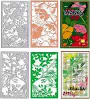 Frame Metal Cutting Dies for Card Making,Butterfly Floral Background Die Cuts Ca