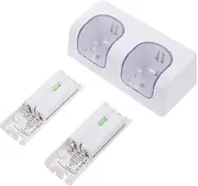 1 Set Charging Stand USB Rechargeable Batteries Remote Battery Charger Port Charging Station Charger 2 Slots Battery Charger White abs Remote Control Appendix/1443