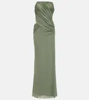 [Christopher Esber] Christopher Esber Cutout jersey maxi dress AU 10 green
