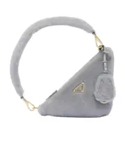 Shearling mini-bag One size cornflower blue