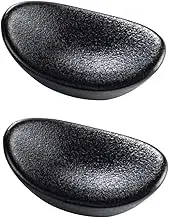 FUNNETOYU 2pcs Ceramic Chopstick Rests Japanese Style Tableware Holders for Forks Spoons Chopsticks Elegant Design for Home Dining Space Saving Easy to Clean