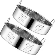 NAMOARLY 2pcs Stainless Steel Grate for Food Pot Basket Steam Basket for Pot Insert