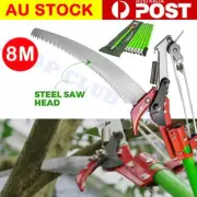 8m Tree Trimmer Saw Detachable Pole Pruning Saw Shearing Storage Bag Portable AU