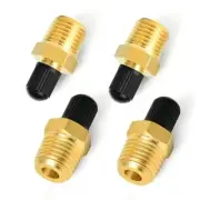4pcs 1/4" NPT Brass Air Compressor Tank Fill Valve Schrader Screw Stype