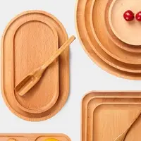在飛比找蝦皮購物優惠-日式原木碟子 家用木盤 木製碟子 點心碟 早餐水果盤 零食盤