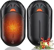 2-Pack Hand Warmers Rechargeable 6000mAh OUTJUT Portable Pocket Warmer 3 Heating Modes USB Electric Split Rechargeable Hand Warmer Suitable for Outdoor Sports, Camping, for Reno Patients