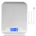 USB Rechargeable Baking Digital Scales 10kg/1g Kitchen Scale for Food Cooking C