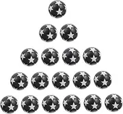 18pcs Durable Plastic Table Soccer Balls Replacement for Football Tables Safe and Lightweight Foosball Accessory Fits Standard Rods for Tabletop Games