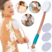 17.9" Long Wooden Handle Lotion Applicator Brush for Back Fit Tanning Skin Cream