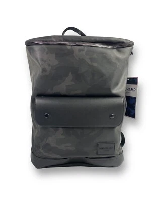 Backpack Duchamp Bag Camo Laptop Charcoal Front Pocket 2 Way Zip Travel $138 NWT