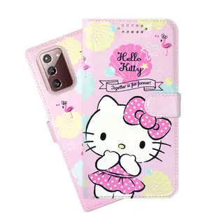 【Hello Kitty】三星 Samsung Galaxy Note20 5G 夢幻系列彩繪可站立皮套