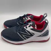 Men's Size 9.5 D New Balance Fresh Foam Contend Spikeless Golf Navy Red Shoes