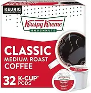 Krispy Kreme Doughnuts Classic, Single Serve Coffee K Cup Pods for Keurig Brewers, Medium Roast, 32Count
