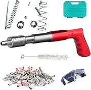 Air Nailer - Compact Brad Nailer,5 Gears Manual Nail Machine, Nail Wall Fastening Tool for Red Brick Walls, Concrete Walls, Wooden Boards