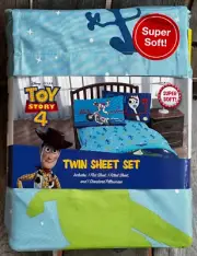 Disney Pixar Toy Story 4 Twin Size Sheet Set Bedding - easy care polyester