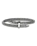 John Hardy Black Rhodium Plated Sterling Silver Spear Flex Bracelet