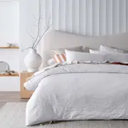 Accessorize Elma White Jacquard Quilt Cover Set