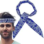 [Generic] Cooling Scarf for Neck, Wrap Headband Bandana, Cold Towel, Printed Soaked Tie Around for Women, Men in Hot Weather & Outdoor Activities