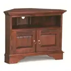 Jeremiah Hamptons Mahogany Corner TV Unit etu 2 doors Mahogany