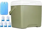 Cooler Box - 13.8L Food refrigerated Insulated Box | Leakproof Reusable Car Refrigerator Ice Chest Food Containers for Fishing Tailgating Travel