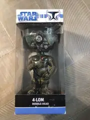 NEW IN BOX FUNKO STAR WARS ~ 4-LOM ~ BOBBLE-HEAD ~ 2008
