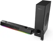 Creative Sound Blaster Katana V2X 5.1 Multi-Channel Gaming Soundbar with Compact Subwoofer, 180W Peak Power, ft Tri-Amplified 5-Driver Design, Super X-Fi Technology, and RGB Lighting