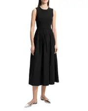 Theory Crewneck Midi Dress