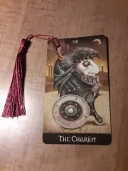 The Chariot- Deviant Tarot Bookmark Oracle Card Art Deck Gift,Purified & Charged