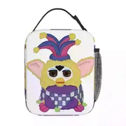 c641 Gay Tye Dye Furby Relaxed Fit Lunch Bags Insulated Lunch Tote Portable Bento Box Resuable Picnic Bags for Woman Work Kids School k641