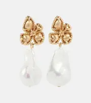[Zimmermann] Zimmermann Bloom Baroque pearl gold-plated earrings One Size gold