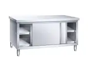 Stainless Steel Commercial Grade Work/Kitchen Table with Storage Cabinet