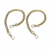 1/2" Wide Iron Flat Chain Strap Handbag Chains Accessories Purse 15.7" Gold