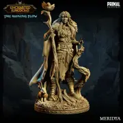 Druid - Meridya Miniature Fits D&D Pathfinder Forgotten Realms War TTRPG