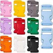 NEETUE 20 Pcs Plastic Buckles for Straps 1 Inch colored, Plastic Clips for Straps, Quick Parachute Backpack Pet Buckle