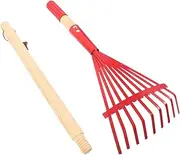 Mipcase Detachable Handle Garden Rake Lightweight Ergonomic Leaf Cleaning Tool for Stylish for Lawn and Maintenance Versatile Tools