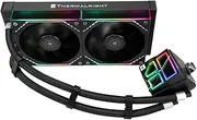 Thermalright Frozen Infinity 240 Black CPU Water Cooler, with Double 124mm Infinity Mirror PWM Fans,for Intel lga1150/1151/2011/ 1700/1851,AMD/AM4/AM5,240 Size Infinity Mirror Water Cooling Radiator