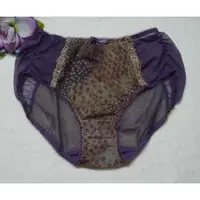在飛比找蝦皮購物優惠-【奧黛莉】豹紋蕾絲繡花內褲【3802852】~M,L~紫色~